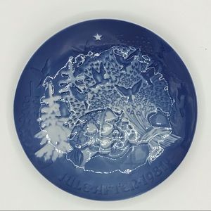 🎄🎁 Royal Copenhagen’s Bing & Grondahl Christmas Collector’s Plate - 1981